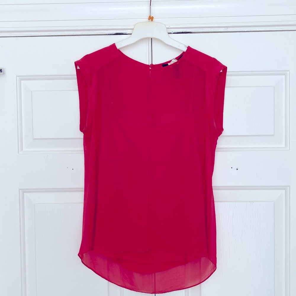 Silk shirt with built in cami